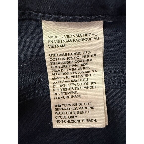 CHICO'S Women's size 3R  16R Dark Wash Denim Black SNAKE SKIN Print Stretch - Picture 15 of 16